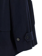 Alberto Biani Blue Virgin Wool Coat