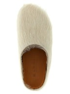 Marni White Calfskin Mules