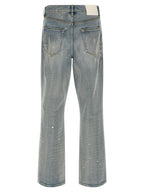 PURPLE Blue Cotton Straight-Leg Jeans