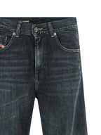 Diesel Blue Cotton Flared Jeans