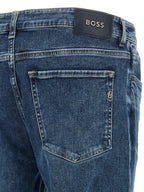 Hugo Boss Blue Cotton Skinny Jeans