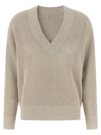 Brunello Cucinelli Beige Cotton Cardigan