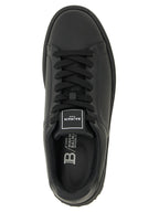 Balmain Black Calfskin Low Top Sneakers