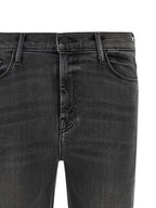 Mother Denim Gray Cotton Flared Jeans