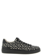 Black Cotton Sneakers