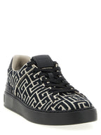 Black Cotton Sneakers