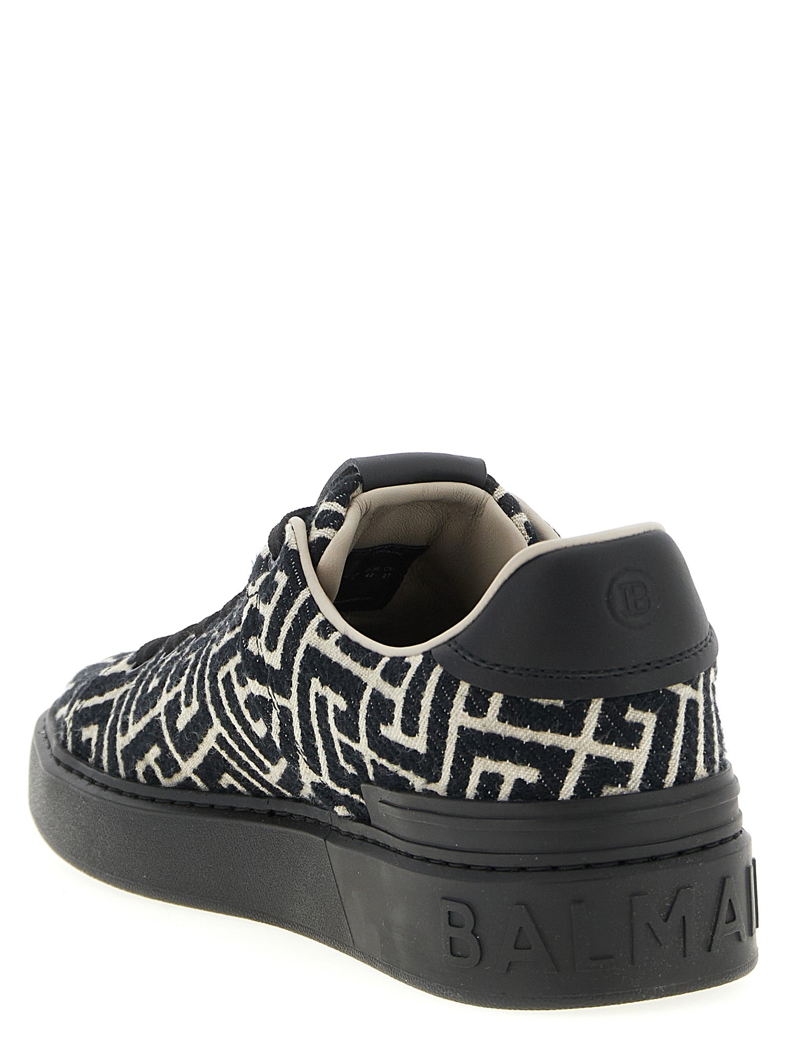 Black Cotton Sneakers