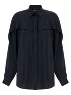 Fabiana Filippi Blue Acetate Blouse