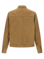 MM6 Maison Margiela Beige Cotton Denim Jacket