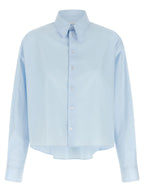 MM6 Maison Margiela Blue Cotton Blouse
