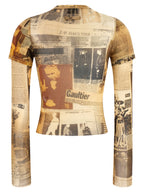 Multicolor Polyamide T-Shirt