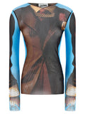 Jean Paul Gaultier Multicolor Polyamide Dress Shirt