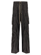 Black Nylon Cargo Pants