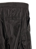 Black Nylon Cargo Pants