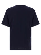 Brunello Cucinelli Blue Cotton T-Shirt