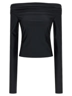 The Andamane Black Polyamide Tank Tops