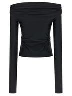 The Andamane Black Polyamide Tank Tops