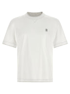 Brunello Cucinelli White Cotton T-Shirt