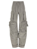 The Attico Gray Cotton Cargo Pants