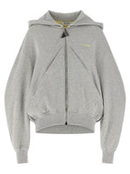 The Attico Gray Cotton Sweatshirt