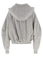 The Attico Gray Cotton Sweatshirt