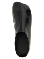 MM6 Maison Margiela Black Calfskin Clogs