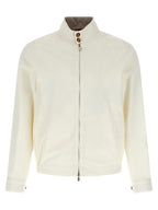 Brunello Cucinelli White Cotton Full-Length Jacket