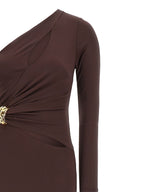 Elisabetta Franchi Brown Viscose Long Dress