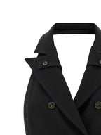 Elisabetta Franchi Black Viscose Short Dress