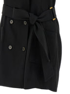 Elisabetta Franchi Black Viscose Short Dress