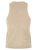 Brunello Cucinelli Beige Cotton Tank Tops