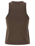 Brunello Cucinelli Brown Cotton Tank Tops
