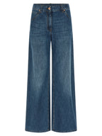Brunello Cucinelli Blue Cotton Relaxed Fit Jeans