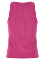 Marni Fuchsia Cotton Sleeveles T-Shirt