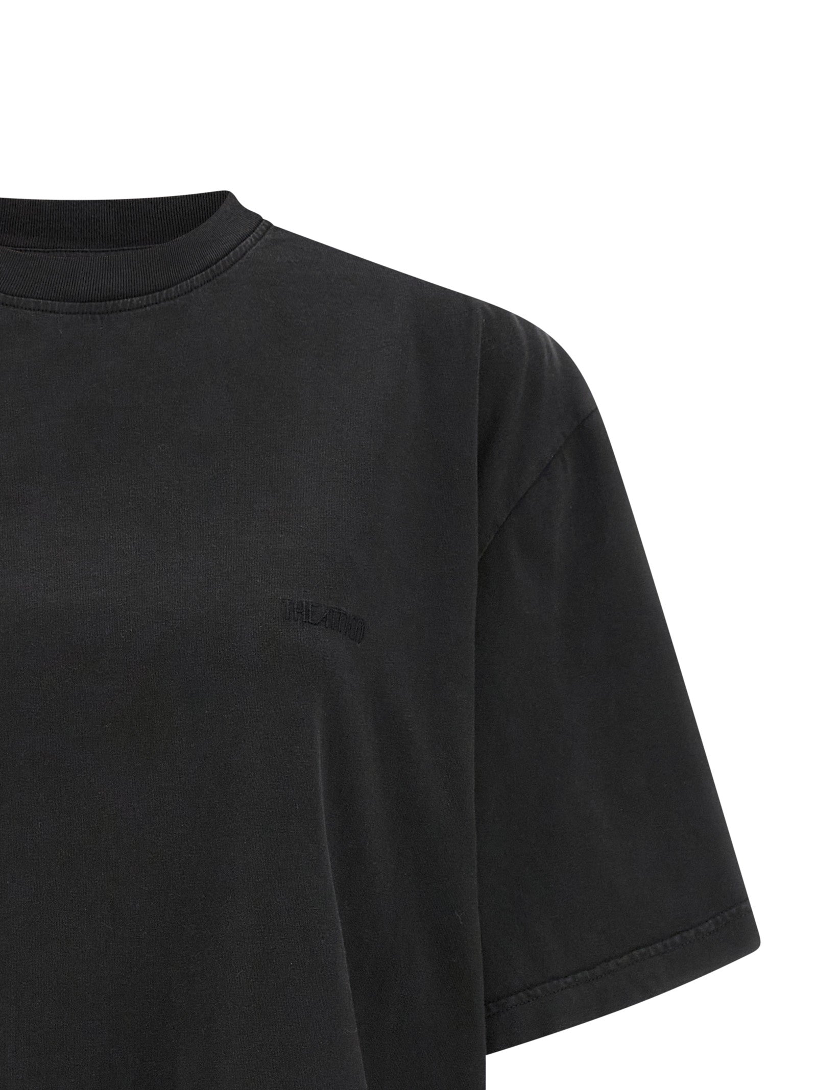 Black Cotton T-Shirt
