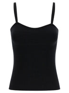Max Mara Black Virgin Wool Tank Tops