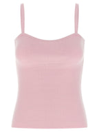Max Mara Multicolor Virgin Wool Sleeveles T-Shirt
