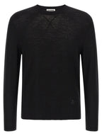 Jil Sander Black Virgin Wool Cardigan