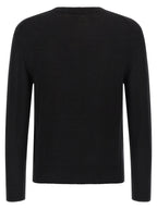 Jil Sander Black Virgin Wool Cardigan