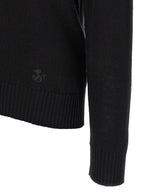 Jil Sander Black Virgin Wool Cardigan