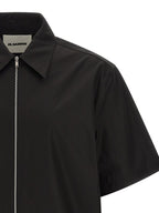 Jil Sander Black Cotton Blouse