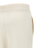 Max Mara White Cashmere Casual Pants