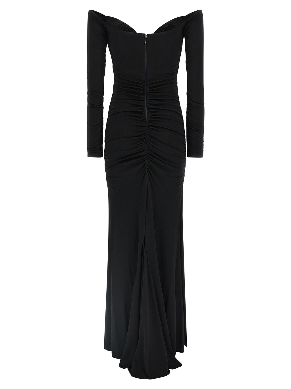 Black Viscose Long Dress