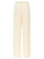 Max Mara White Silk Casual Pants