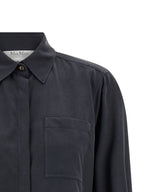 Max Mara Gray Silk Blouse
