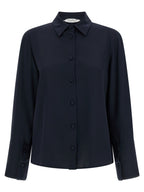 Max Mara Blue Silk Blouse