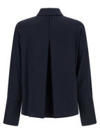 Max Mara Blue Silk Blouse