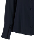 Max Mara Blue Silk Blouse