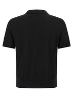 Dsquared² Black Wool Polo Shirt