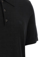 Dsquared² Black Wool Polo Shirt